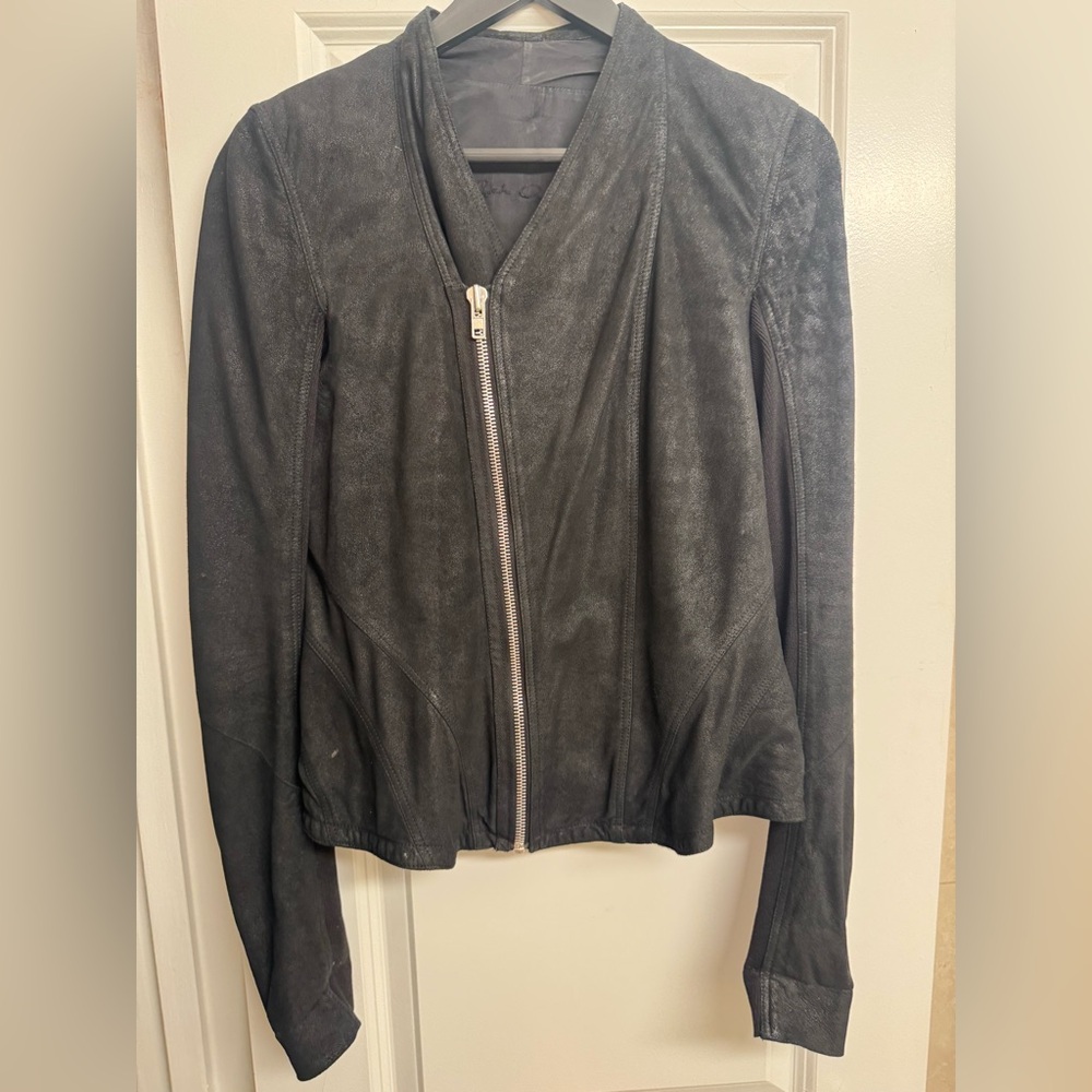 Rick Owen’s Black Leather Jacket